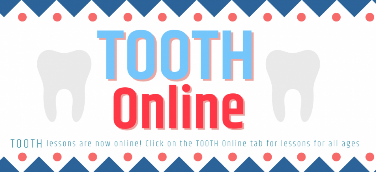 decorative banner reading tooth online